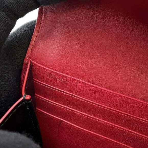 Saint Laurent Paris Gaby Long Wallet Red - Picture 6 of 9